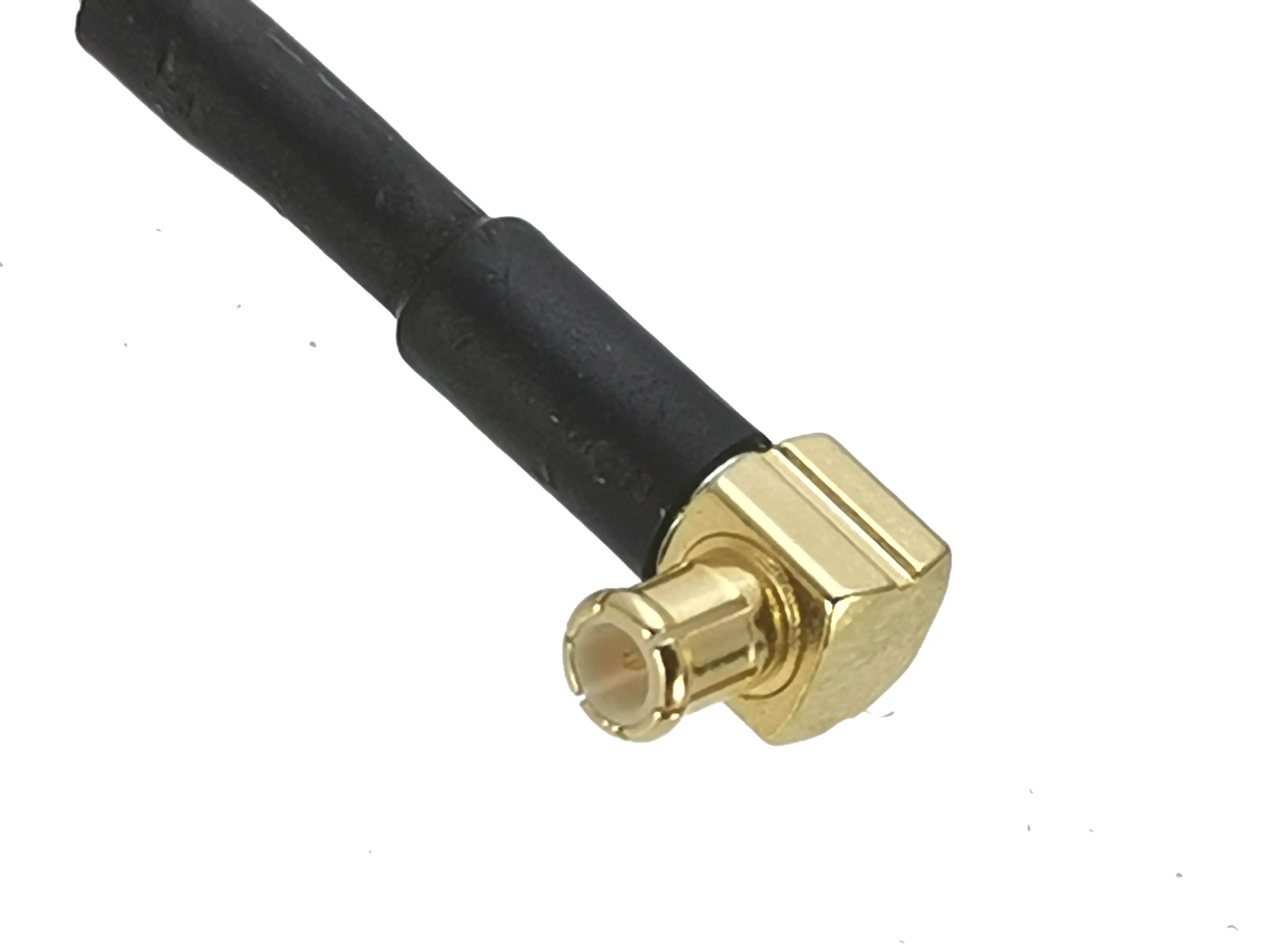 Kabel RG316 MCX wtyk męski na MCX wtyk męski złącze kątowe RF zwora koncentryczna typu Pigtail przewód przejściowy nowy 4 cale ~ 5M