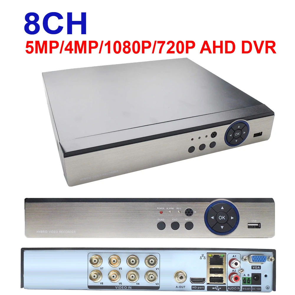 8CH Cctv Avr Nvr Dvr Hvr Ondersteuning Verbinding Ahd Cctv Ip Camera ...
