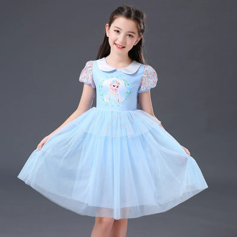 Платье для девочек; Детские платья для девочек; платье принцессы Эльзы; vestidos; вечерние платья-пачки на Хэллоуин; Рождественская зимняя одежда; Infantil Menina; Косплей; 3