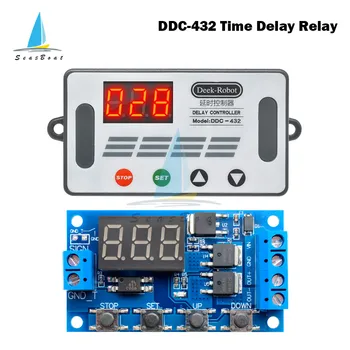 

DC 5V-30V DDC-432 Dual MOS Time Delay Relay Trigger LED Digital Delay Controller Cycle Time Timer Delay Switch Module 12V 24V