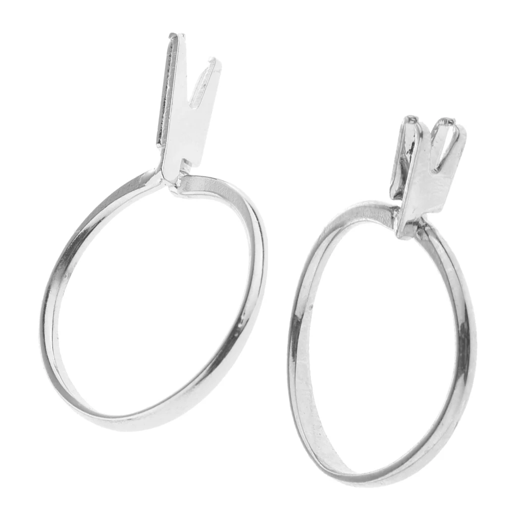 Stainless Steel Spring Type Ring Stone Holder Display Jewelry Tools