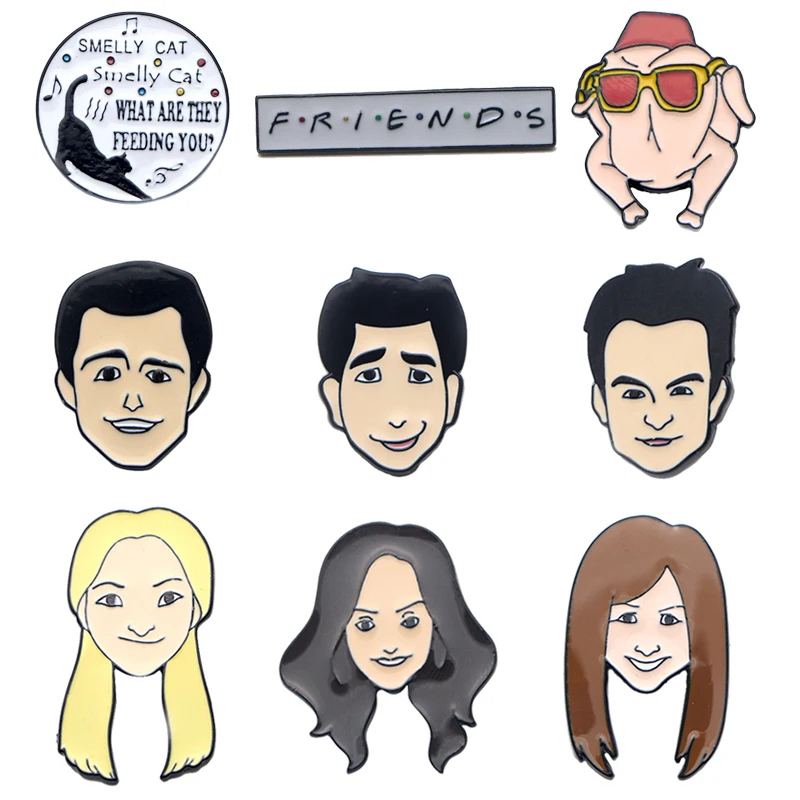 

DZ332 Friends TV Show Enamel Pins Badge Brooch Backpack Bag Collar Lapel Jewelry