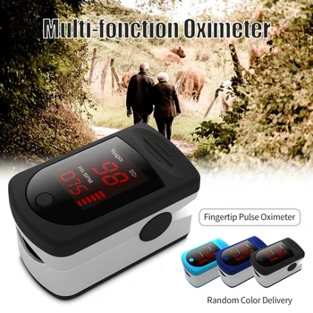 

Digital Fingertip Pulse Oximeter LED Display Blood Oxygen Sensor Saturation SpO2 Monitor Measurement Meter for Nursing home