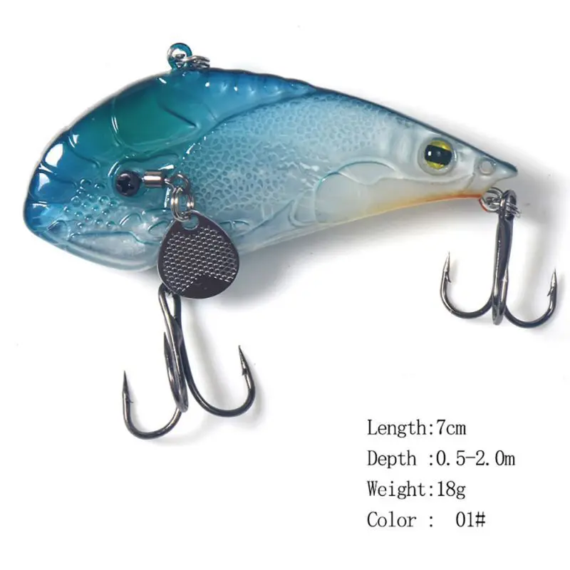 7 cm /18g Artificial Bait False Shrimp Shape Casting Lure Long Shot Ocean Fishing Accessories With 2 Treble Hooks New