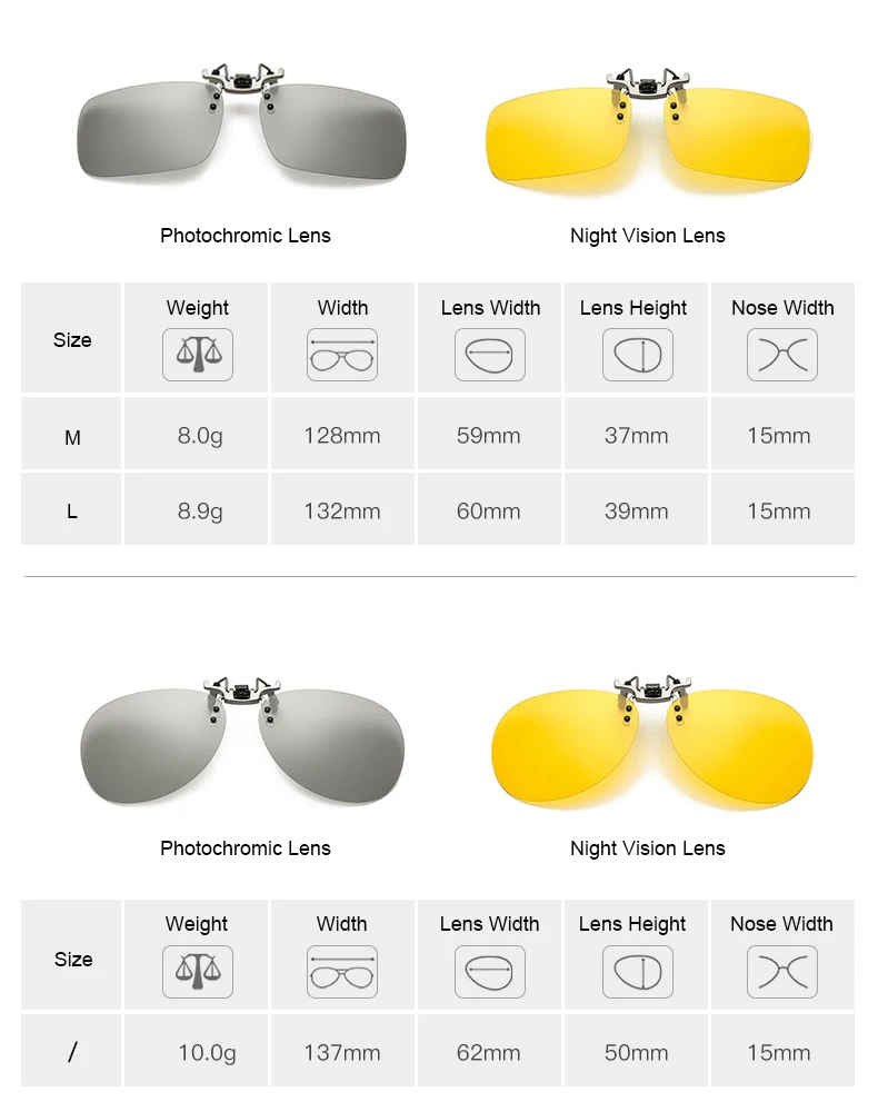 Унисекс поляризованные прикрепляемые солнцезащитные очки близорукие вождения ночного видения линзы анти-UVA Анти-UVB Велоспорт солнечные очки клип