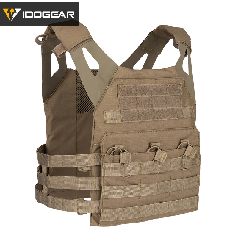 IDOGEAR JPC жилет тактический Броня Перемычка пластина Перевозчик JPC1.0 военная армия Molle Охота Пейнтбол жилет 3311 - Цвет: Coyote Brown