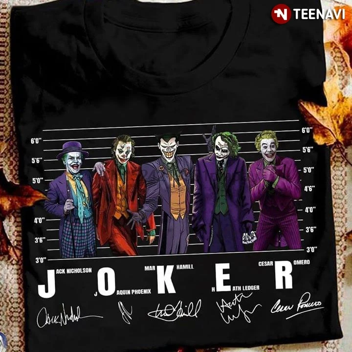 Men T Shirt Joker Jack Nicholson 