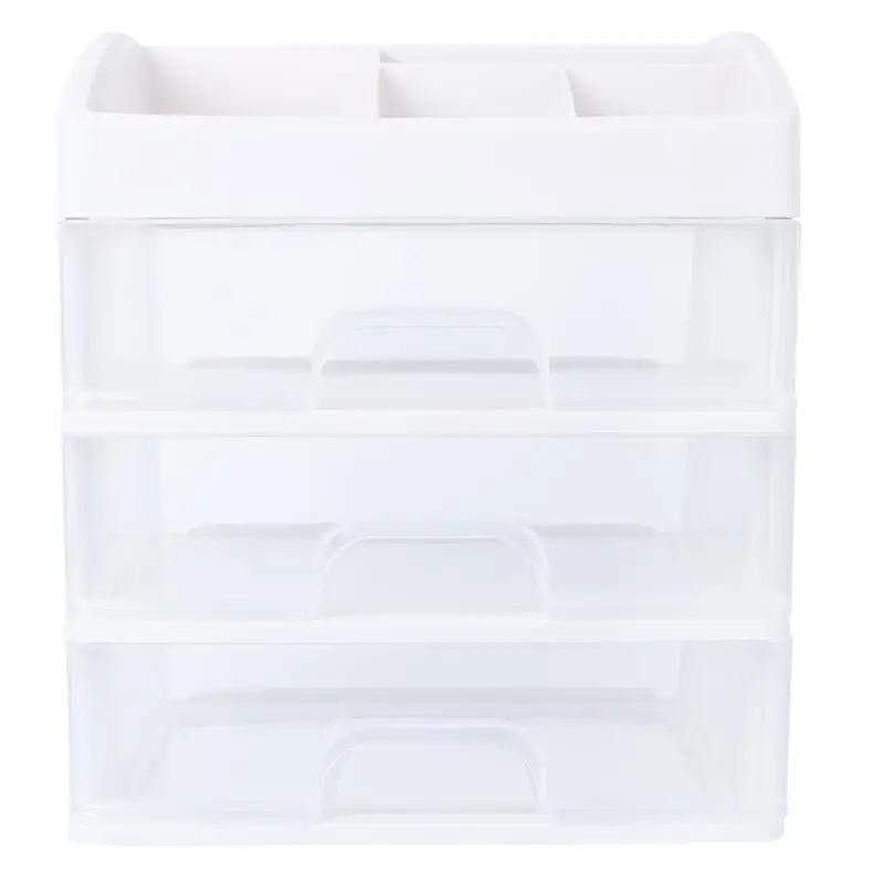 Multi Jewelry Case Box Desk Organizer Small Plastic Storage Box Container Holder 
