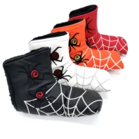 Golf L-shape Putter Cover Headcover for Blade Golf Putter Golf Driver Head Cover Spider Silver Web Head Dustproof Covers 1