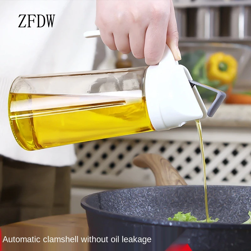 Стеклянный масляный горшок с крышкой домашняя Герметичная Бутылка для масла кухонный автоматический