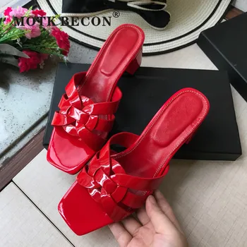 

2020 Luxury Shoes Women Designers High Heels Slippers,brand Logo Women's Summer Genuine Leather Sandals, Slippers Women L122