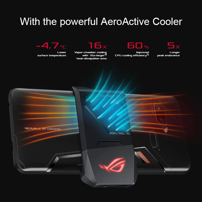 Asus ROG Phone, глобальная версия ZS600KL, игровой телефон, Android 8,1, 8 Гб ОЗУ, восьмиядерный смартфон Snapdragon 845, 4000 мАч