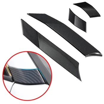 

Fit For 2019 2020 Toyota RAV4 Carbon Fiber Style Window A C Pillar Posts Sticker External Cover Molding Trim Protect Accessories