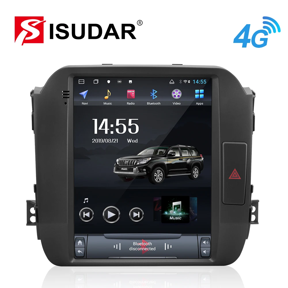 Isudar H53 Вертикальный 1 Din Android авто радио для Kia/Sportage 2010- gps Автомобильный мультимедийный ram 4G rom 64GB DSP Восьмиядерный USB DVR