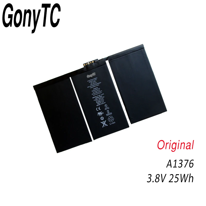 3,8 V 25Wh A1376 ноутбук Батарея-цифровой преобразователь для Ipad 2 2nd Gen/поколение A1395 A1396 A1397 616-0559 616-0561 616-0576 планшет