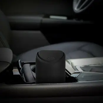

Black Car Mini Trash Can Garbage Bin Holders Dust Storage Portable Detachable