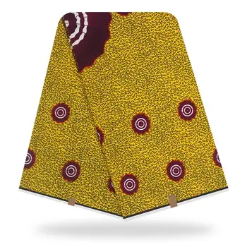 

Latest wax material for sewing African real batik wax fabric for clothing SWV620(6yards/lot)