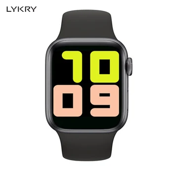 

LYKRY T500 Smart Watch Bluetooth Call Smartwatch Change Strap Heart Rate Monitor BT Music for IOS Android Phone PK IWO 12 8