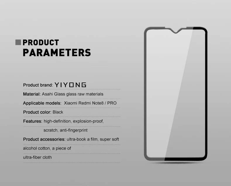 Redmi Note 5 6 7 8 Pro Полное покрытие стекло YIYONG 9D закаленное стекло для Xiaomi Redmi Note 8 7 6 5 4 Защита экрана Redmi Note 7 8