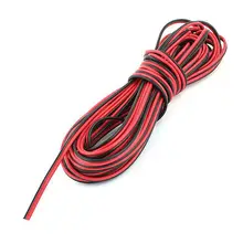 10 метров 33Ft Электрический кабель провод черный красный
