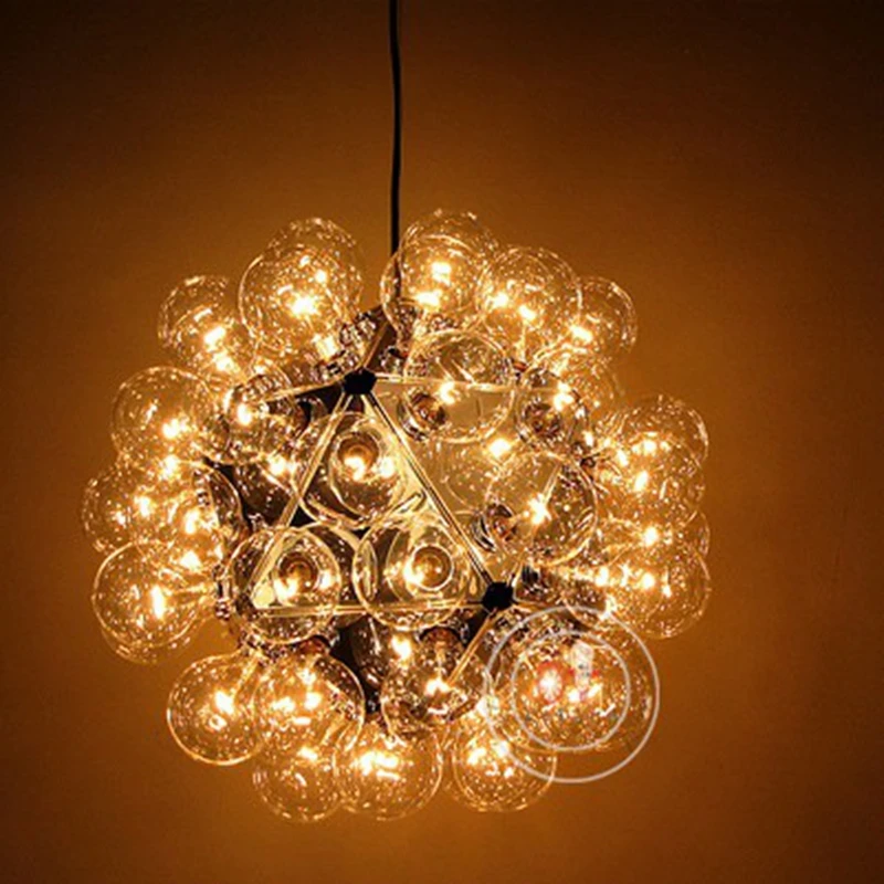 Taraxacum bubbles Pendant Lights Glass Mirror Ball Hanging Lamp Kitchen Modern11