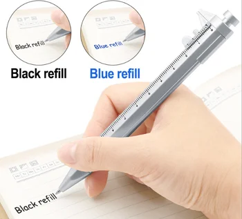 

1 PCS New Multifunction Gel Ink Pen Vernier Caliper Roller Ball Pen Stationery Ball-Point 0.5mm Drop shipping