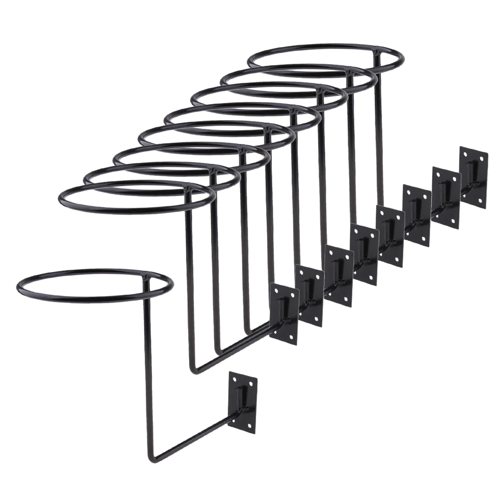 9 Pieces Alloy Helmet Storage Holder for Hockey Hat Space Saving Motorbike