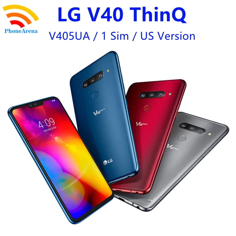 Original LG V40 ThinQ V405UA Mobile Phone【98% New】6.4&quot US Version 128GB ROM NFC Snapdragon 845 Unlocked 4G Smartphone | Мобильные