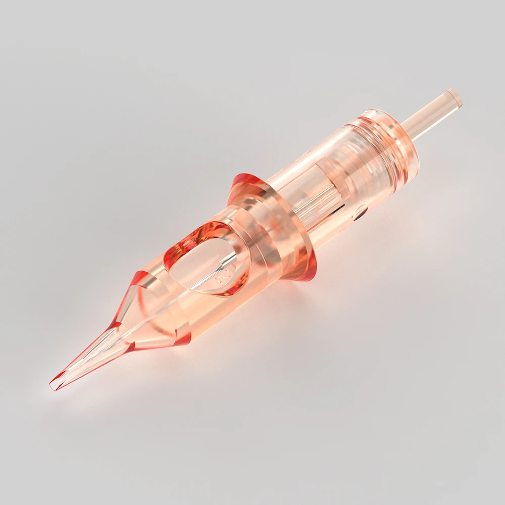 QUELLE Permanent Makeup Tattoo Needle Cartridges Round Liner Orange Sterilized Safe Single Needles Suitable for Pen Gun | Красота и