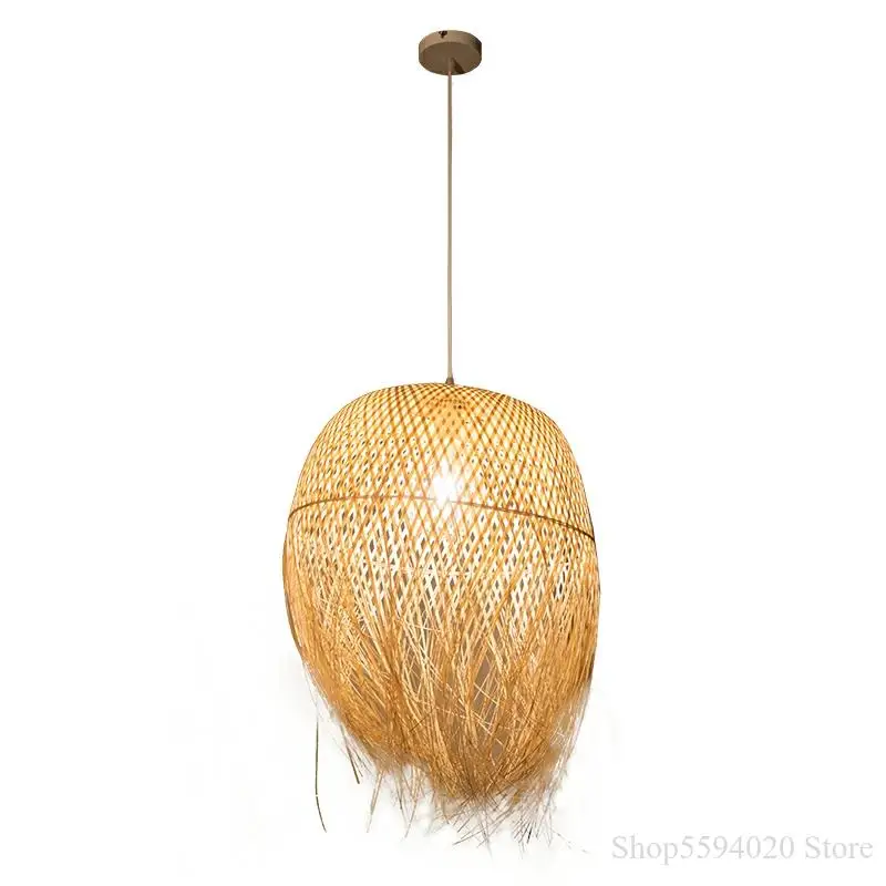 

Chinese Bamboo Pendant Lights Led Hang Lamps for Home Luminaire Design Japanese Pendant Loft Hanging Lustre Suspension Fixtures