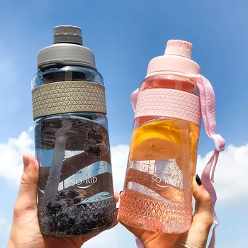 

Transparent Sport Plastic Travel Water Bottle Design Gym Clear Juice Kids Water Bottle Drinking Botella Agua Hydroflask BW50SH