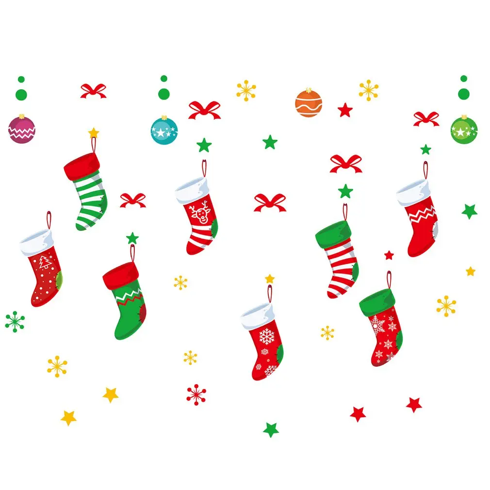 

Christmas Window Glass Stickers Cartoon Window Glass Stickers Personalized Stickers Removable Stickers