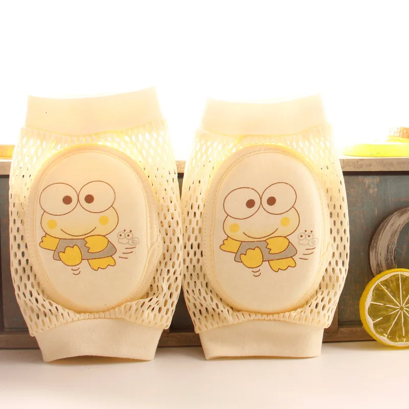 Yellow Frog Детские наколенники с героями мультфильмов, защитные дышащие сетчатые наколенники, гетры, детские леггинсы, аксессуары для подушек, Beenwarmers - Цвет: Yellow Frog