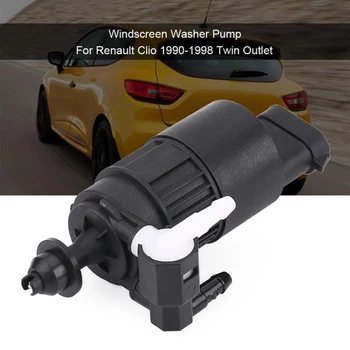 

Dual Outlet Car Windscreen Windshield Washer Pump Replacement For Renault Clio MK2 1998-2005 SJR51923
