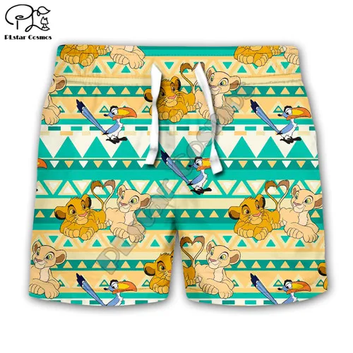 kids casual shorts HAKUNA MATATA/Детские толстовки с капюшоном с изображением короля льва Simba nala детские толстовки с объемным принтом на молнии пуловер для мальчиков и девочек, штаны - Цвет: kids casual shorts