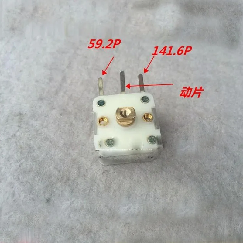 

Used CBM-223P Dual PVC Film Variable Capacitor 140p+60p Radio AM Ore Machine Tuning Medium Wave