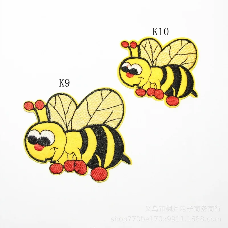 50 шт./лот нашивки с вышивкой в виде бабочки пчелы стрекозы буквы аксессуары для