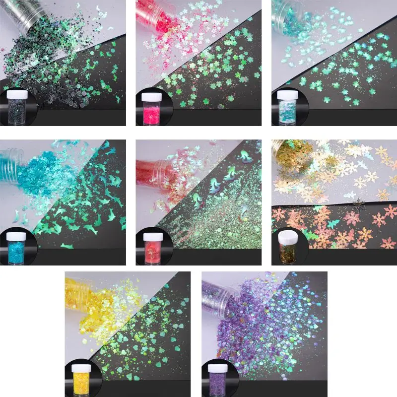 Special Offer for  Epoxy Filler Powder Bright Color Glitter DIY Nail Beauty Sequins Filling Tools
