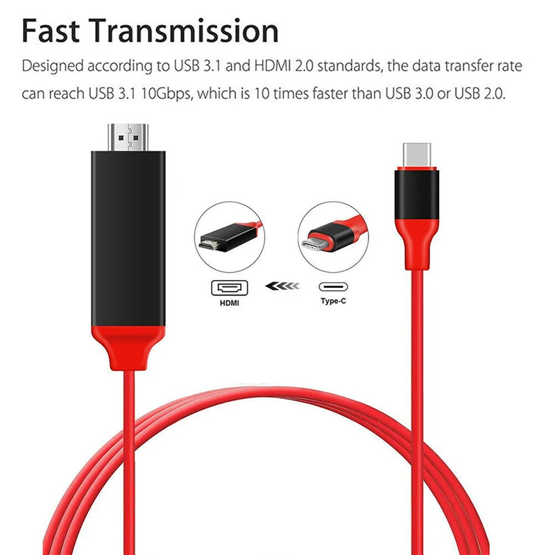 USB-C type C к HDMI кабель 4 к* 2 к HD Видео Аудио зарядный кабель-адаптер для samsung Galaxy Note 8 LG G6 G5 V20 huawei P9 P10 Plus