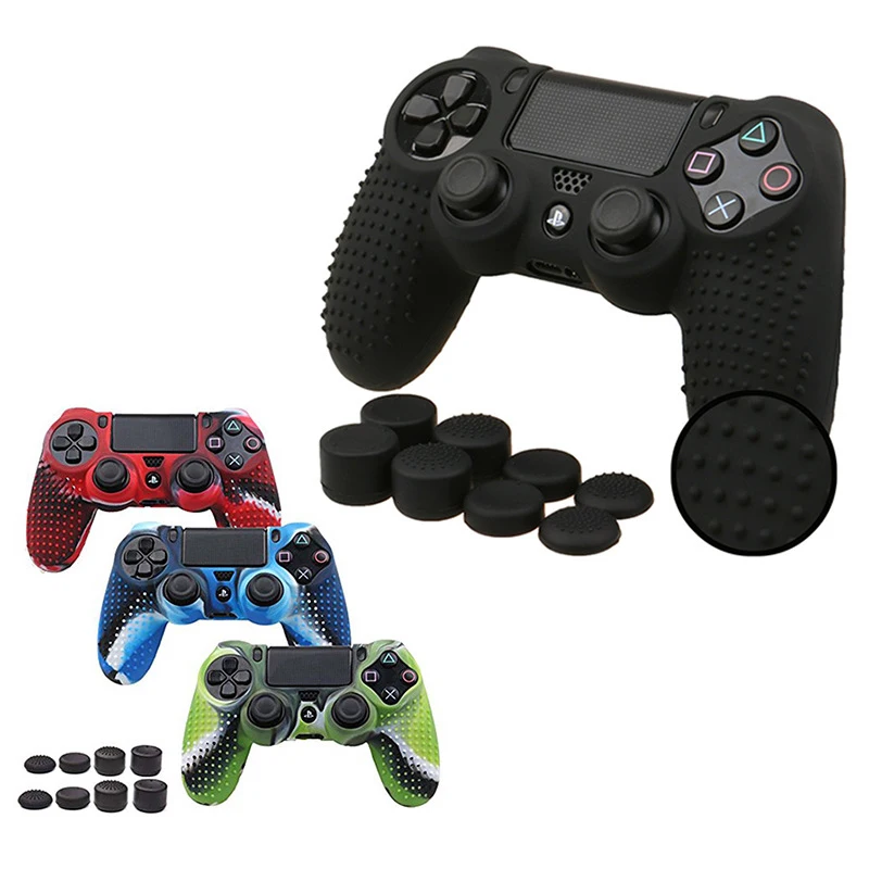 Противоскользящий силиконовый чехол для sony playstation PS4 DS4 Pro, тонкая ручка контроллера, резиновая ручка для геймпада, защитный чехол