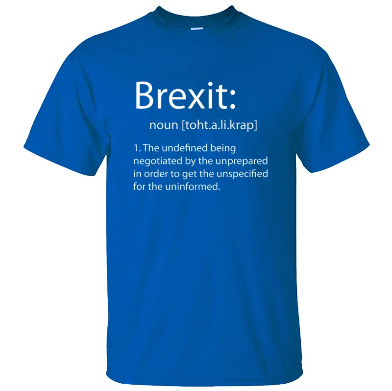 Графический дышащий Brexit Футболка мужская хлопок размера плюс 3xl 4xl 5xl нормальная Мужская футболка уличная футболка с круглым воротником