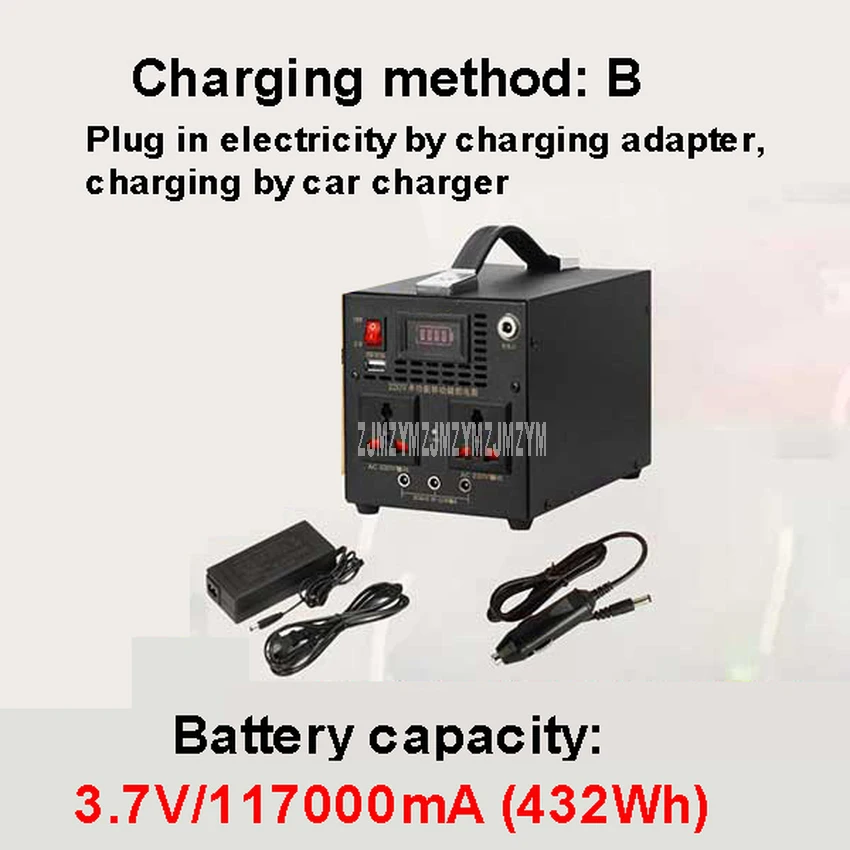 117000mAh B 78000mA/117000mA источник питания для хранения энергии 500 Вт Выход переменного тока наружный портативный генератор солнечной энергии аварийный резервный внешний аккумулятор - Цвет: 117000mAh B