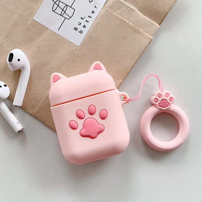 For AirPods Case Cute Cartoon Protective cover For Air pods silicon case Bluetooth Earphone Cases For Airpods 2 headphone Case - Color: B13