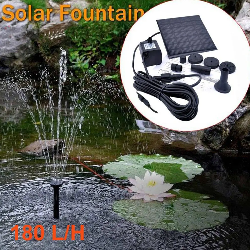 1.2 Watt Solar 12 V Water Pump Fountain Submersible Pump for Outdoor Garden Bath Fish Tank square shape