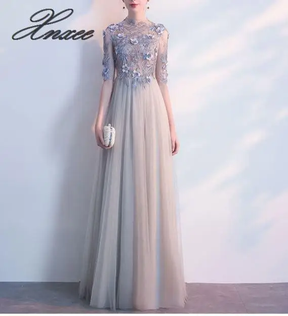 Новое Модное Элегантное Длинное банкетное благородное тонкое платье vestido de novia