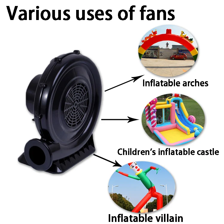 Electric Air Blower 750W Plastic Shell Blower Cartoon Advertising Balloon Model