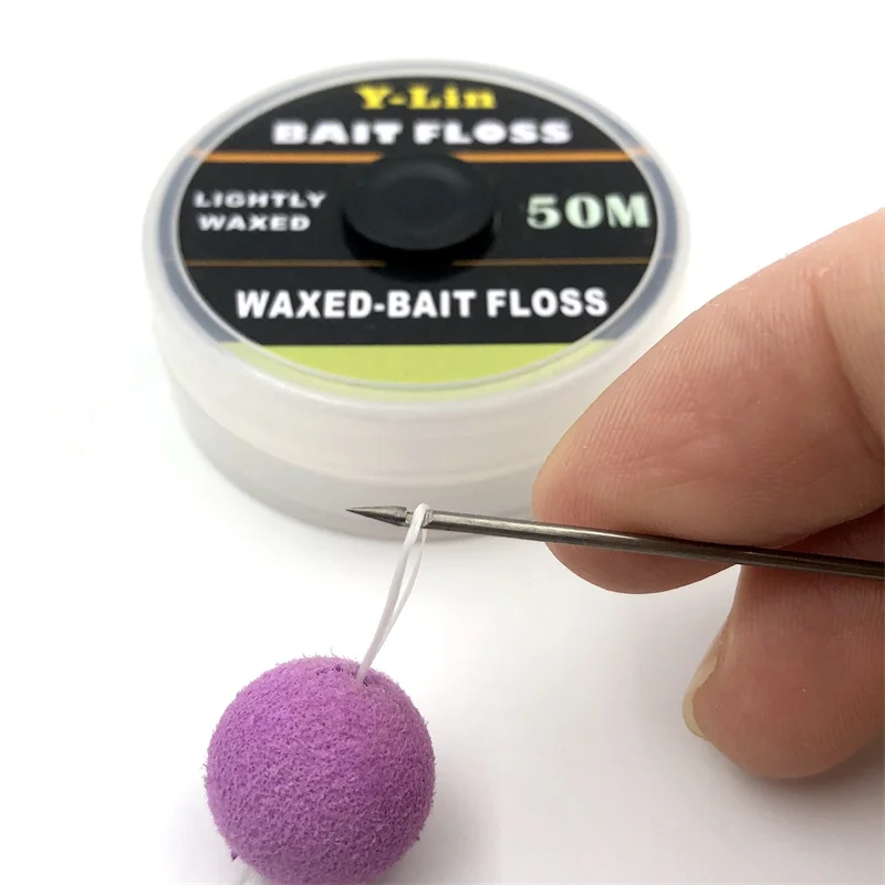 Accessoires pêche carpe 50m - Floss pour montages POP UP, boilies, rigs Ronnie et Chod Hair