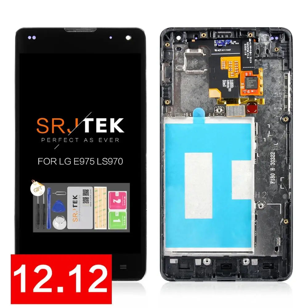 Протестированный дисплей для LG E975 дисплей сенсорный экран дигитайзер для LG Optimus G E975 ЖК LS970 F180 E971 E973