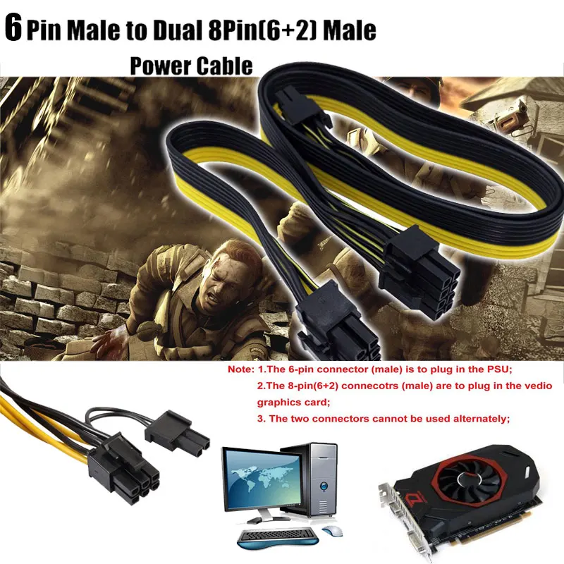 New 24Pin 20+4pin Dual PSU ATX Power Supply Adaptor Cable Connector For Mining 30cm JHP-Best
