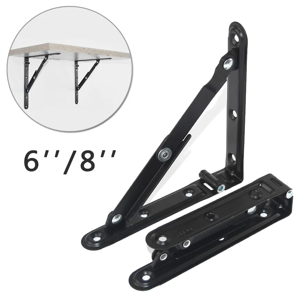 2 шт. Складные Настенные Кронштейны для полки железные складные опорные